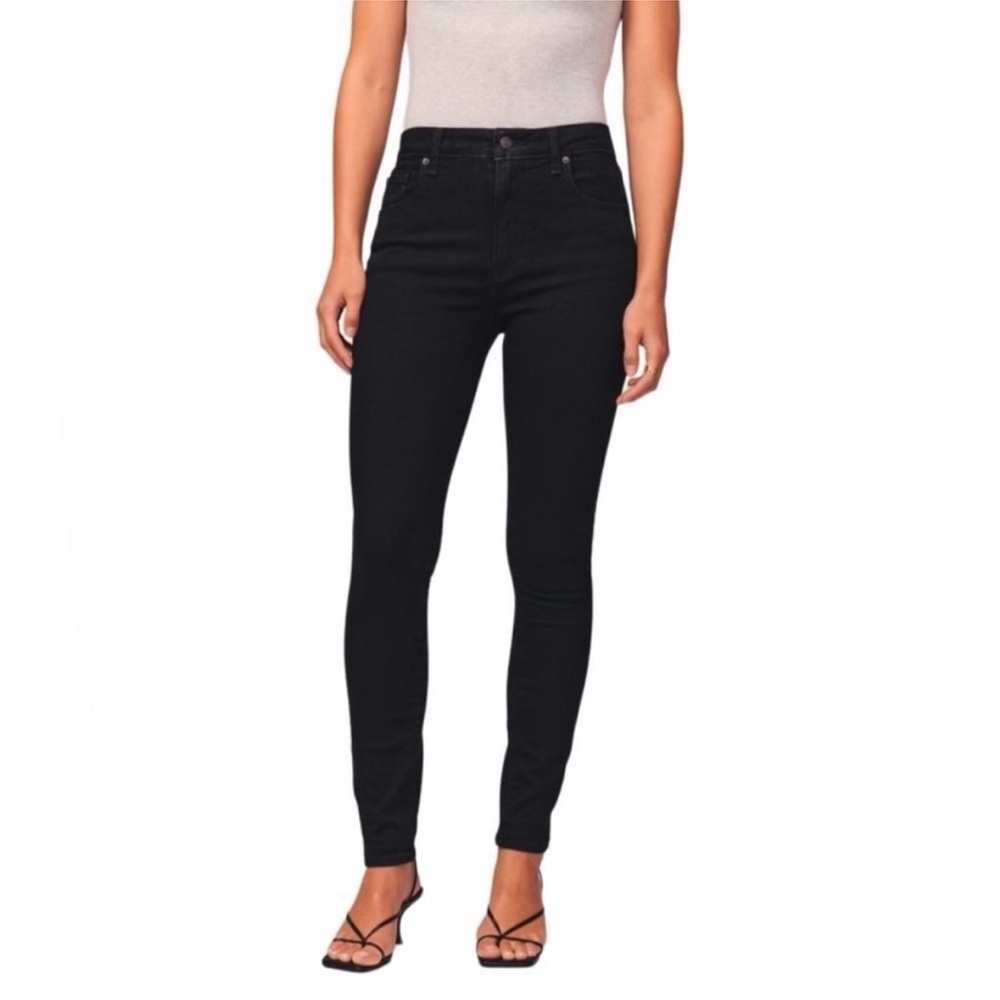 Abercrombie The Skinny High Rise Black Jeans NWT Size 26